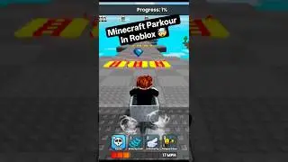 Insane Minecraft Parkour Adventure in Roblox! 😲 #roblox #shorts #shortsfeed