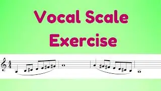 Vocal Scale Exercise #vocalscales #singingscales #vocalwarmups