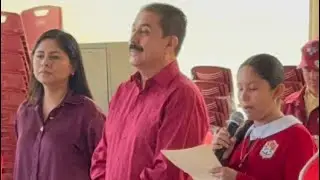 | Discurso de agradecimiento a Autoridades estatales | Arantza Domínguez | Entrega de materiales. 