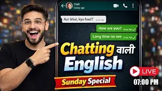 Day 04: WhatsApp Chatting English Sentences | Short Forms (LOL, IDK) | Spoken English Live