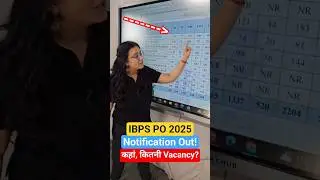 IBPS PO 2025 Notification Out! 🤩