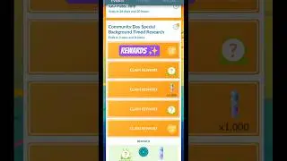 Community Day Special Background Timed Research Rewards#pokemongo #timedresearch #pokemongoshorts