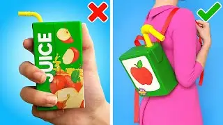 💖 ACCESSORI FAI DA TE DIVERTENTI 🎒✨ Crea un grazioso zaino di cartone e molto altro!