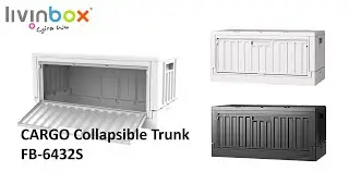 livinbox CARGO Collapsible Trunk, foldable storage box with side-open door, FB-6432S