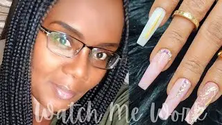 Watch Me Work Wednesday|Easy Minimalist Abstract Nails Art|The Cure by Kalisa