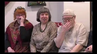 Igaunis un latvietis pie viena galda. Rūjiena, 15.2.2020