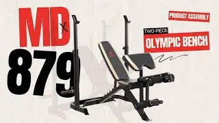 Marcy | Two-Piece Olympic Bench | Assembly | MD-879
