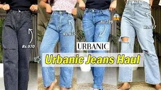 *BEST* TRENDY HIGH WAIST JEANS HAUL | URBANIC JEANS HAUL UNDER Rs.1000 | Urbanic Jeans Try-On Haul