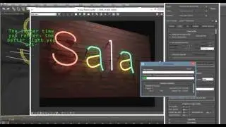 NEON letters with VRAY - 3DS Max