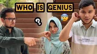 Who is genius show with hussain and momina😅school admission wapis hoga😡| part 1