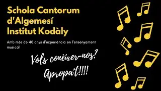 Institut Kodaly Schola Cantorum d'Algemesí. Vine a conèixer-nos