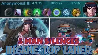 5 MAN SILENCE CATHERINE TOP LANE IS OP - VAINGLORY 5V5 RANKED GAMEPLAY