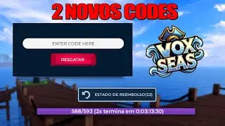 NEW CODES + ALL ACTIVE CODES FOR THE NEW ROBLOX BLOX SEAS! (VOX SEAS)