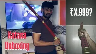 Zoro red katana unboxing video 🔥⚡️|| Omkar Gaikwad 