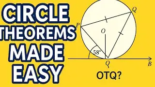 Circle Theorems Made Easy: Finding Angle OTQ Step-by-Step!