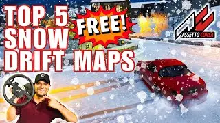 Top 5 FREE Snowy Drift Maps for Assetto Corsa (Winter Mod Showcase)