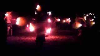 OREGON COUNTRY FAIRE 2013 DARLING REUNION DRUM CIRCLE FIRE DANCING SUNDAY NIGHT FINALE