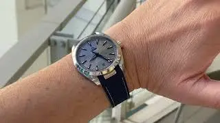 OMEGA Aqua Terra - grey dial blue indexes and hands