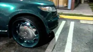 Kandy Teal Infiniti FX35 on 28' Kurvs,Palm Beach County,FL.2011