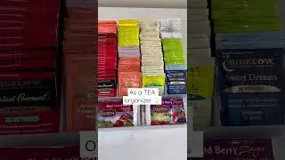 Perfect way to organize your tea bags/packets #organizinghacks #kitchenhacks #tealover #shortvideo