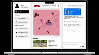 Interface powered by a large language model (LLM) for delivery robot service