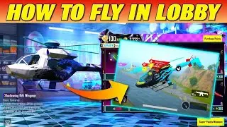 How To Fly Helicopter in Lobby BGMI | Helicopter Skin Not Showing in Lobby | Wingman Skin #bgmi 