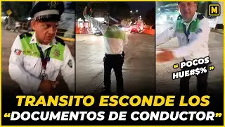Tránsito Estatal sin BLANQUILLOS para aceptar su EXTORSIÓN