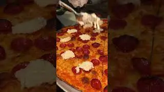 HOT HONEY PEPPERONI VODKA STRACIATELLA PIZZA at Galleria of Merrick on Long Island, NY! #DEVOURPOWER