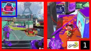 Splatoon 3 random curling bomb splats part 1