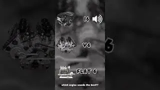 I6 VS V6 VS FLAT 6 sound comparison