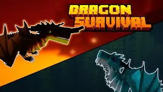 DRAGON SURVIVAL - КАК СТАТЬ ДРАКОНОМ В МАЙНКРАФТ | Обзор мода