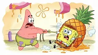 SPONGEBOB GETS TRAPPED IN A PINEAPPLE 🍍#spongebob#cartoonvideo#cartoon#funny  #spongebobsquarepants 