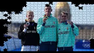MARATHON SWIMMING MEN 10KM Gold Kristof Rasovsky Hungary Puzzle Time Lapse 500pcs