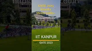 RESULT IIT Kanpur GATE 2023 | Result GATE 2023 | IIT KANPUR Result | GATE Result 16 Mar 2023