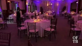 Light Purple Uplighting, Photo Booth, Monogram @ Glendaough Manor | OFTB