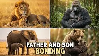 The Most Beautiful Father & Son Moments in Nature 🦁❤️