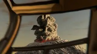 Volcano Eruption Blender Smoke simulation