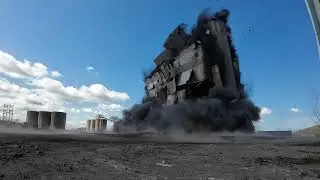 Implosions  Technologies  Homer city PA. Amazing drone footage 