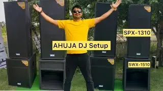 AHUJA SPX-1310 and SWX-1510 Complete DJ Setup Sound Check Kishor KSC