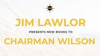 Veteran Educator & Author Jim Lawlor presents new books to Chairman Wilson