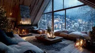 Snowy Christmas Room Glow 🎄 Peaceful Holiday Music with Cozy Winter Night and Soft Light 2026