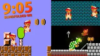 Super Mario Bros. blindfolded in 9:05 (Former World Record)