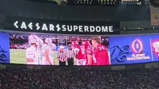SEC Fan Experience: Coin Toss Sugar Bowl #itjustmeansmore ##secfootball #cfp 