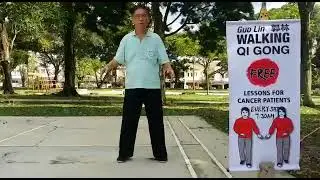 Guolin Walking Qigong @USJ, Malaysia - Fixed Foot / Step Exercise