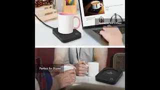 Coffee Warmer for Desk, Mug Warmer with Auto Shut Off Blue, Pink, Black, White
