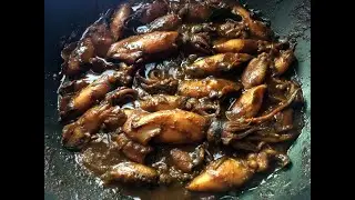Whole Baby Squid Recipe | Spicy Calamari Curry Coconut Milk