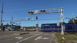 Nimbus Rd. Railroad Crossing Island Activation After SACRT Train Turn Around, Rancho Cordova CA