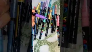 Review on Acrylic Brush Markers 😍 #cute #brushmarkers #acrylic #painting #shorts #diy #sprunki