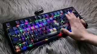 Starry sky keyboard, the bright starry sky on the game battlefield!😎✨🌠🎮⌨️#starry #sky #game #trend