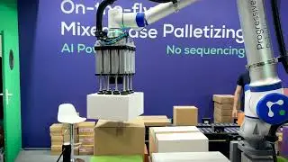 On-the-Fly Mixed Case Palletizing at Automatica 2025 | Progressive Robotics
